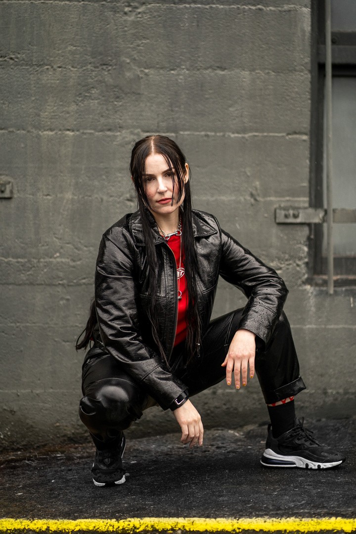Reliquary V, posing for a photo taken by Sinner Vision
